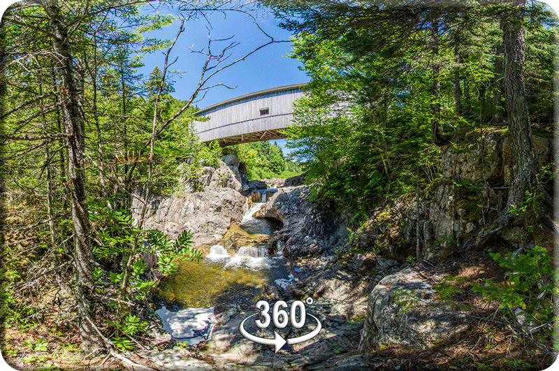 Webgraphic link to the 45 River Bridge pano page.