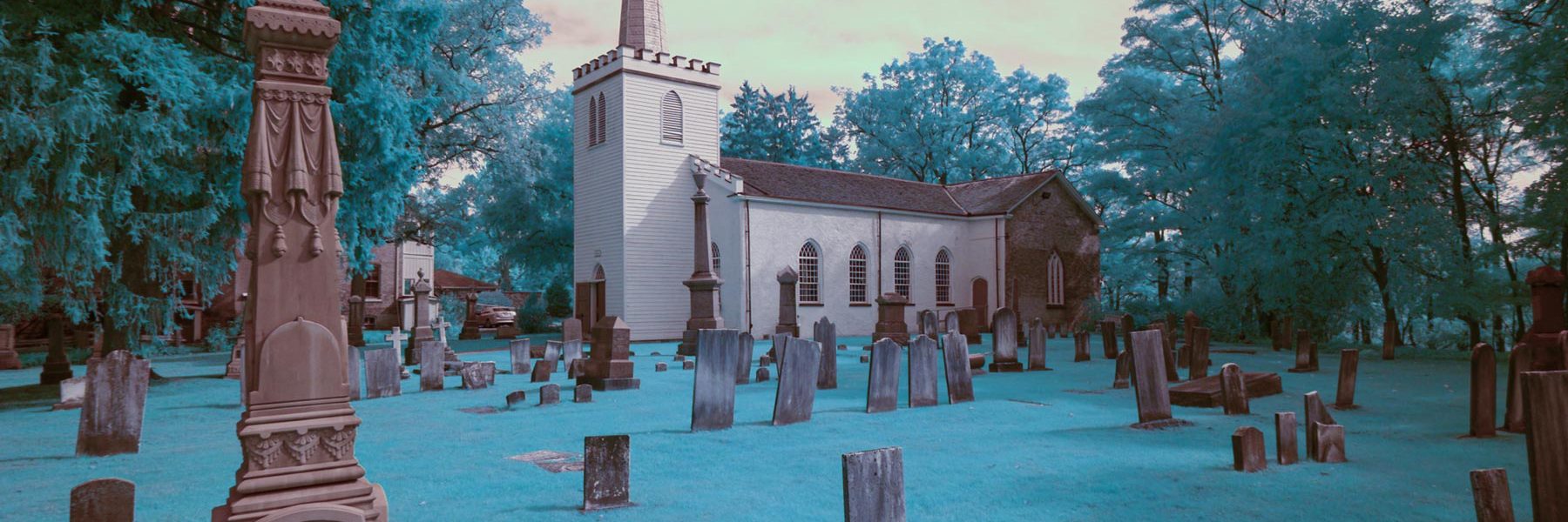 Old St. Thomas Church in Infrared